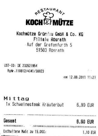 mvwk Hffner Kochmtze Restaurant